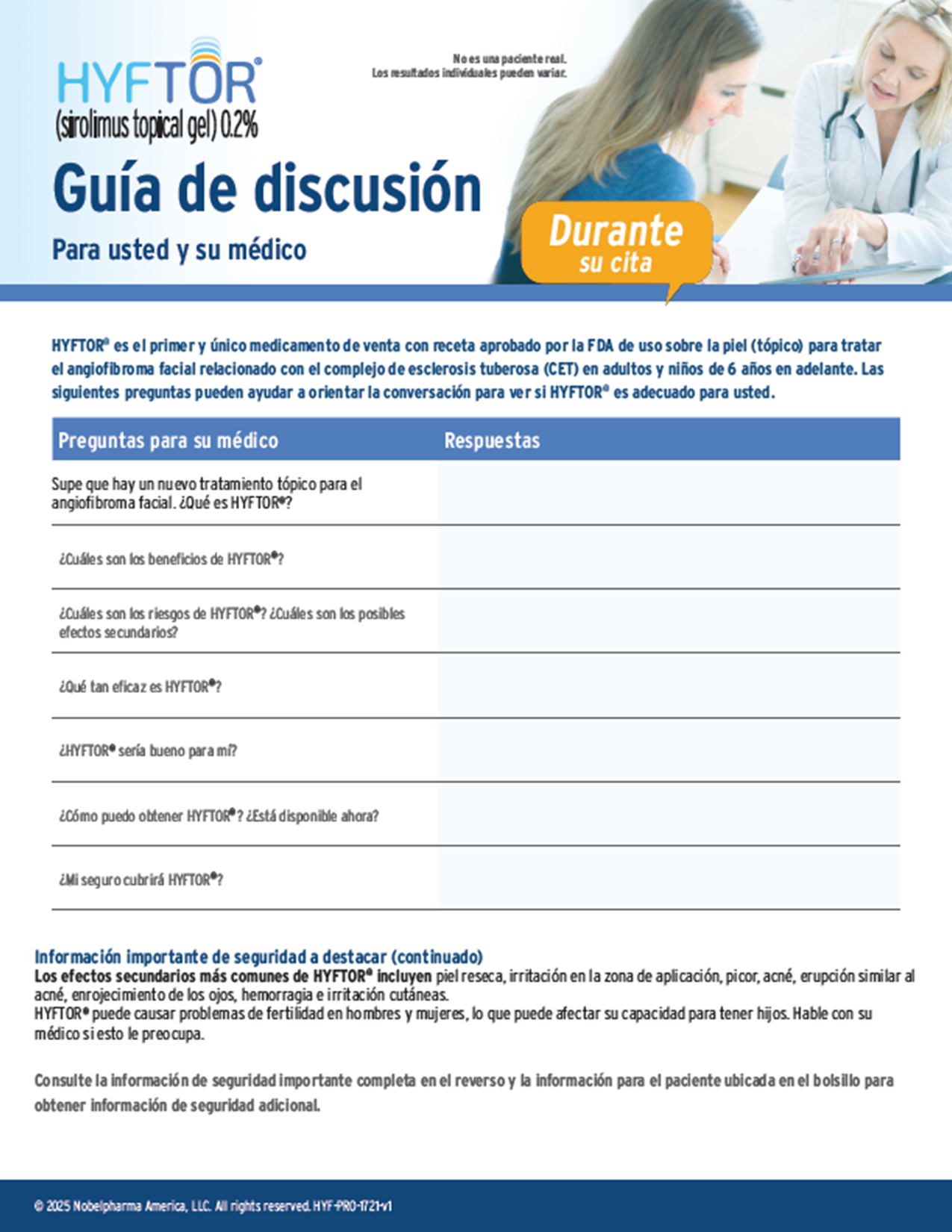 Spanish Patient-HCP Discussion Guide