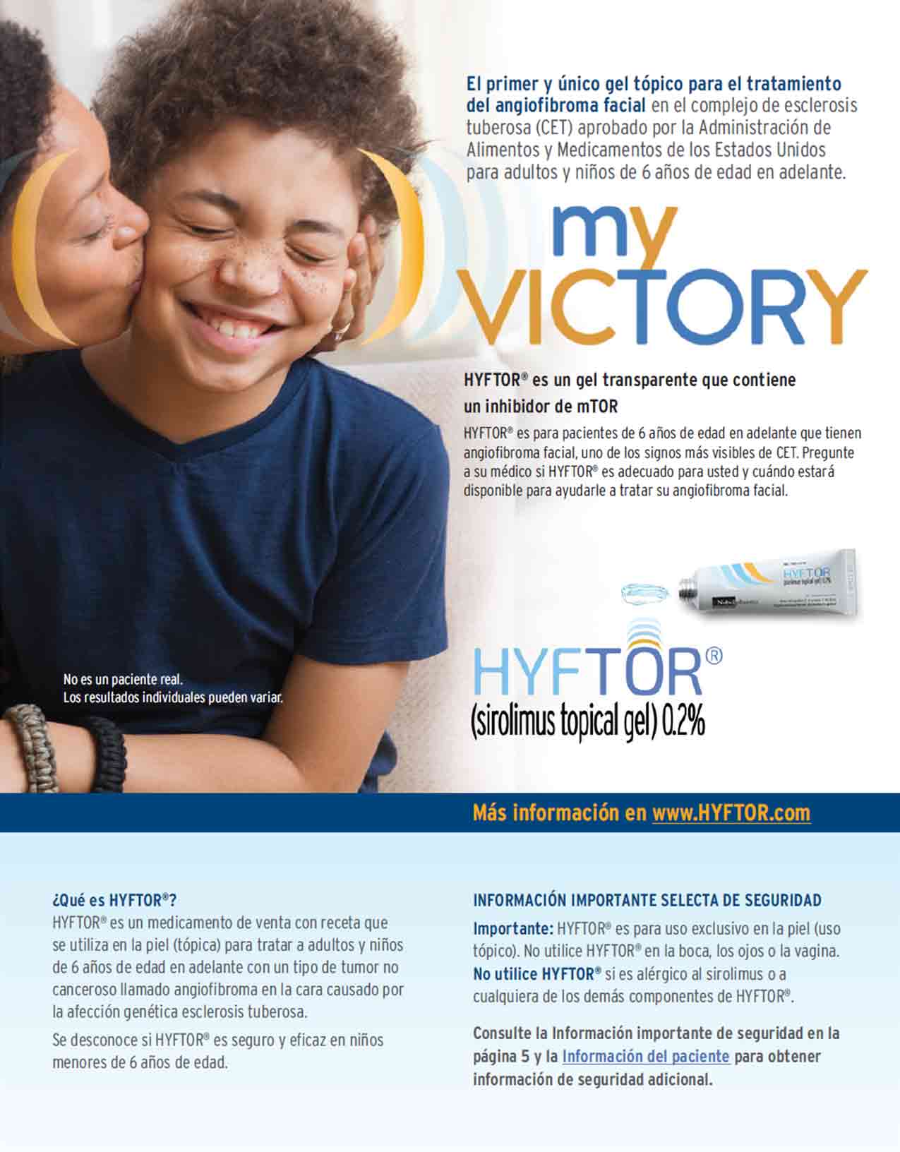 Spanish HYFTOR Patient Brochure cover image